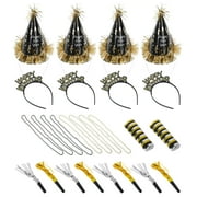 NUOLUX New Year Party Noisemakers, Assorted Color, 18 Pieces